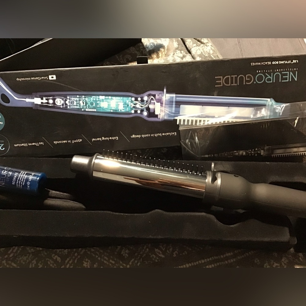 Black and Silver Hair Styling Tool